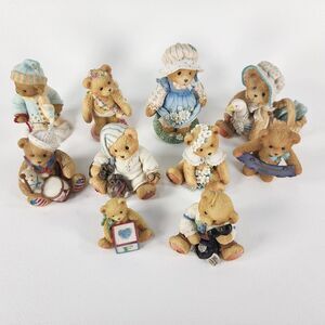 Cherished Teddies  Lot Of 10  with Boxes Fantastic Condition